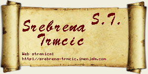 Srebrena Trmčić vizit kartica